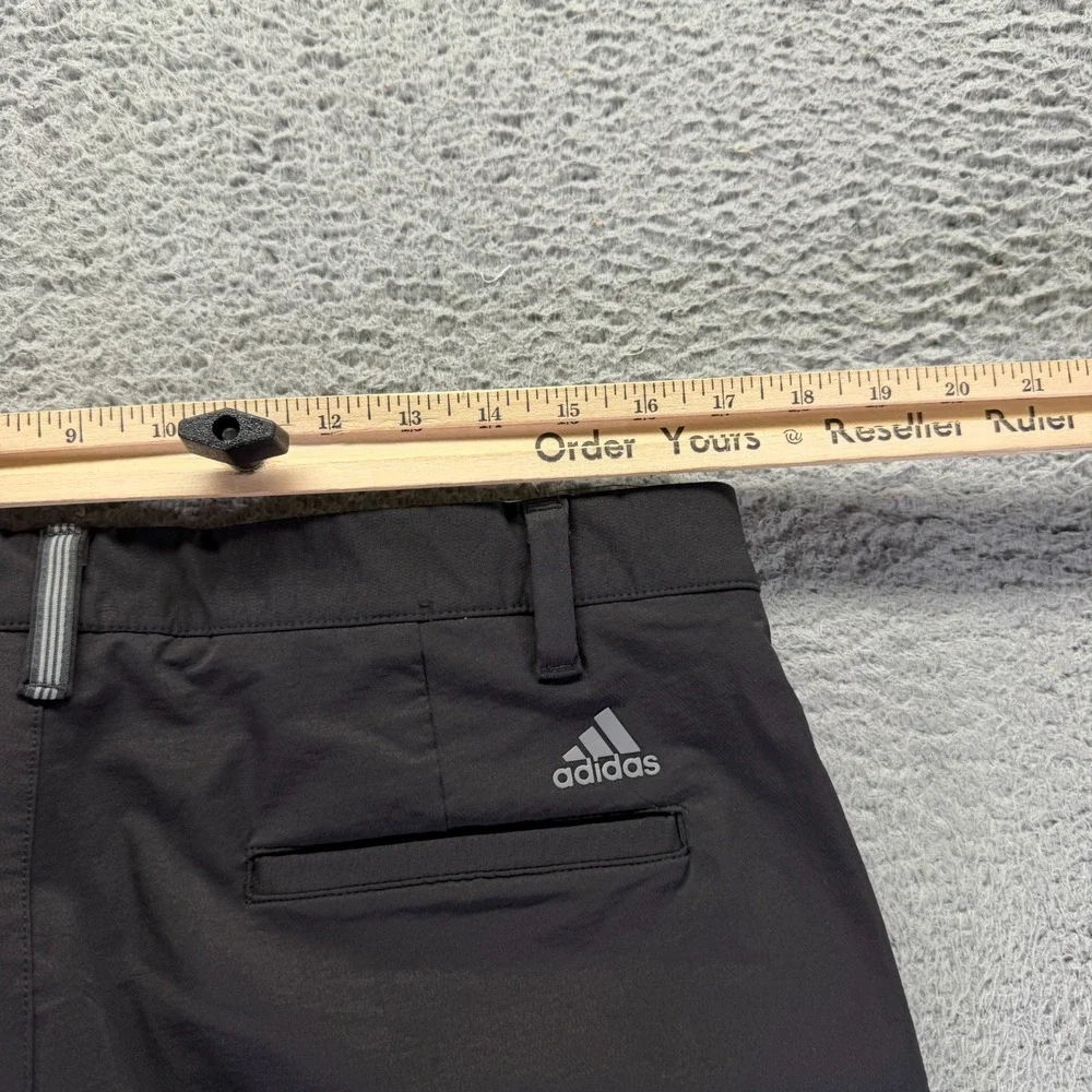 Adidas Pant Men's 34x30 Black Nylon Golf Straight Performance Sports Stretch